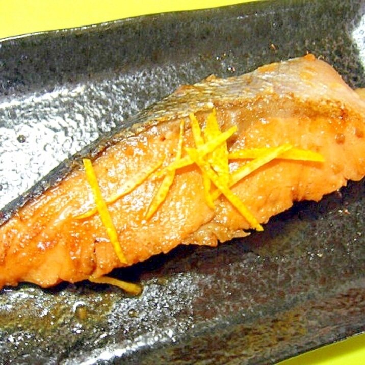 柚子風味☆鮭の醤油麹焼き